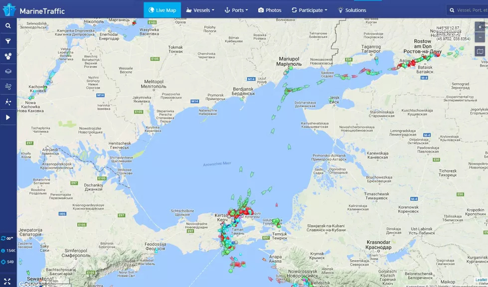 Острова в азовском море на карте